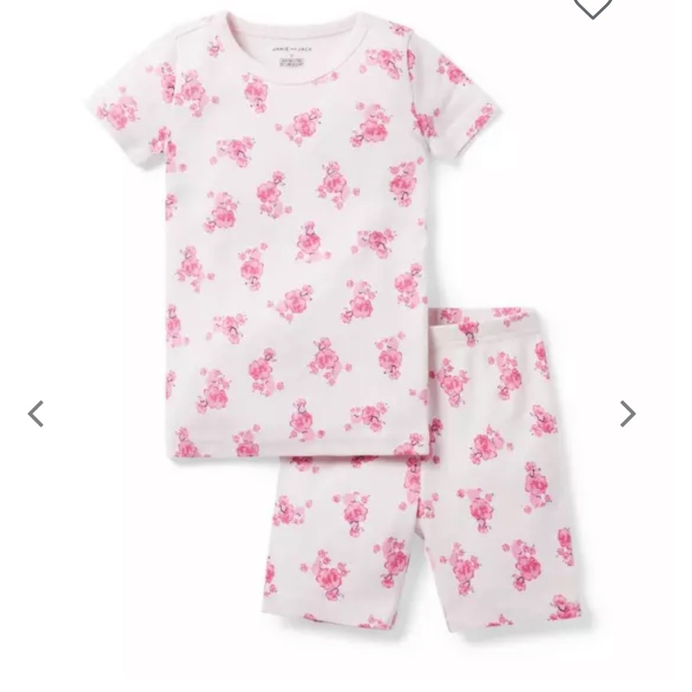 Janie and Jack Good Night Short Pajamas in Poodle Perfect, size 3